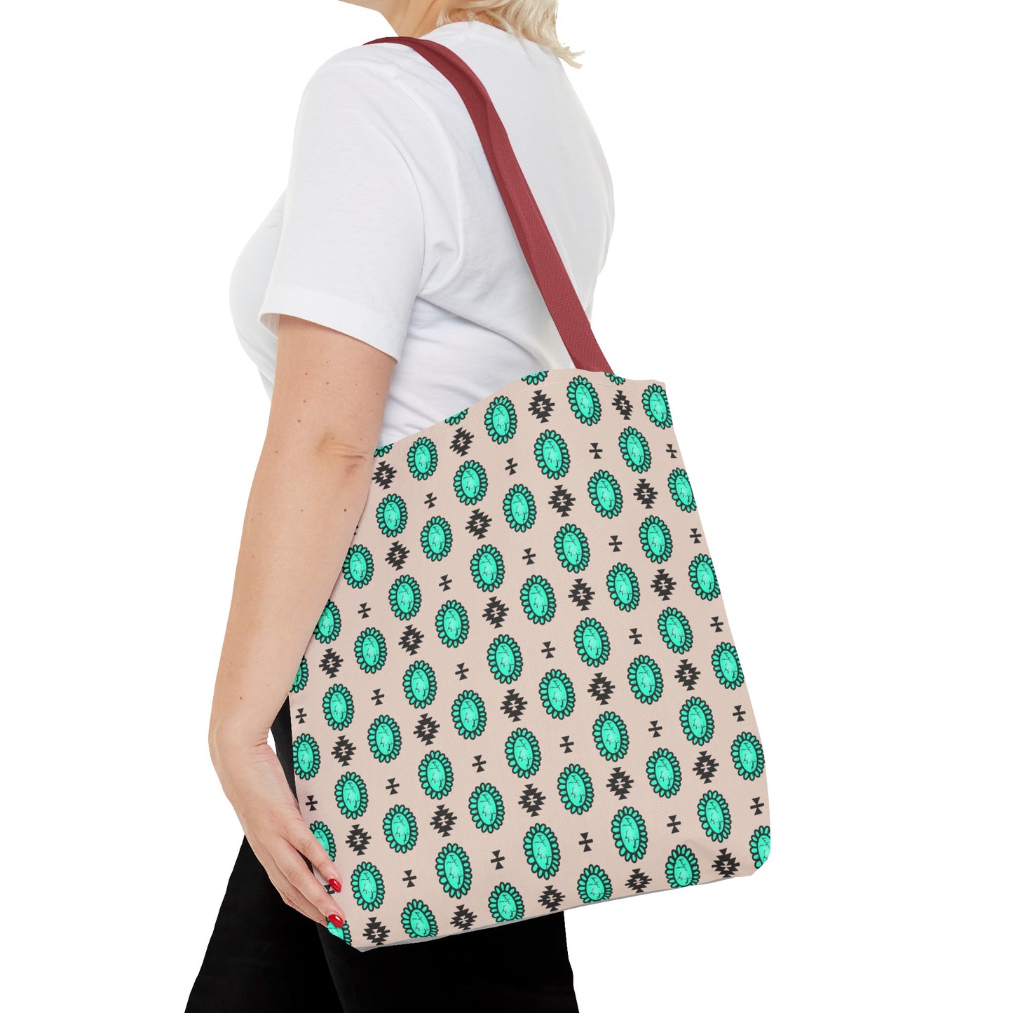 Turquoise Me Down Tote Bag