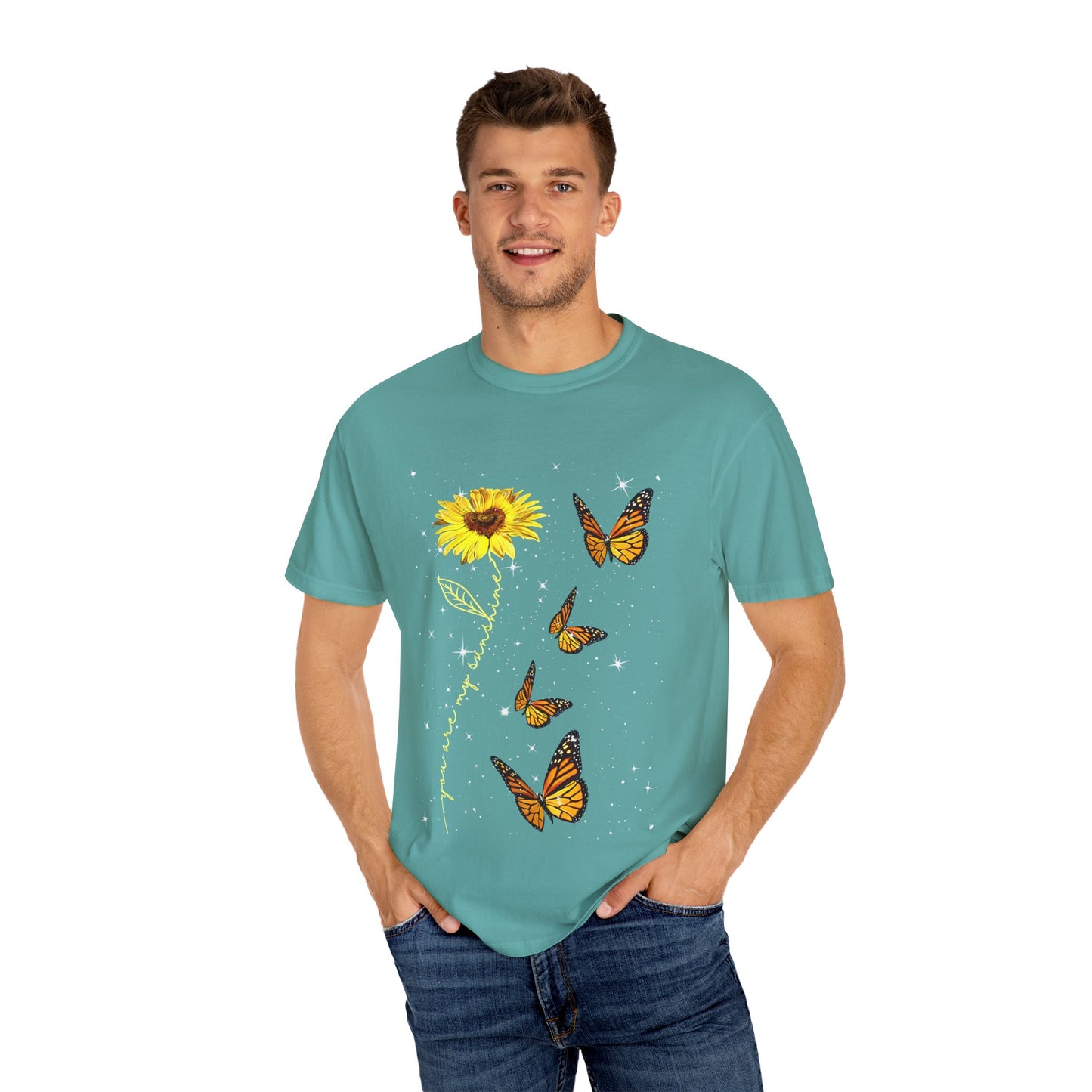 Sunflower and butterflies Tee