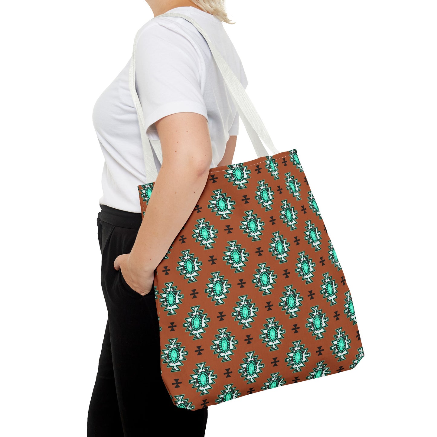 Brownie Turquoise Love Tote Bag