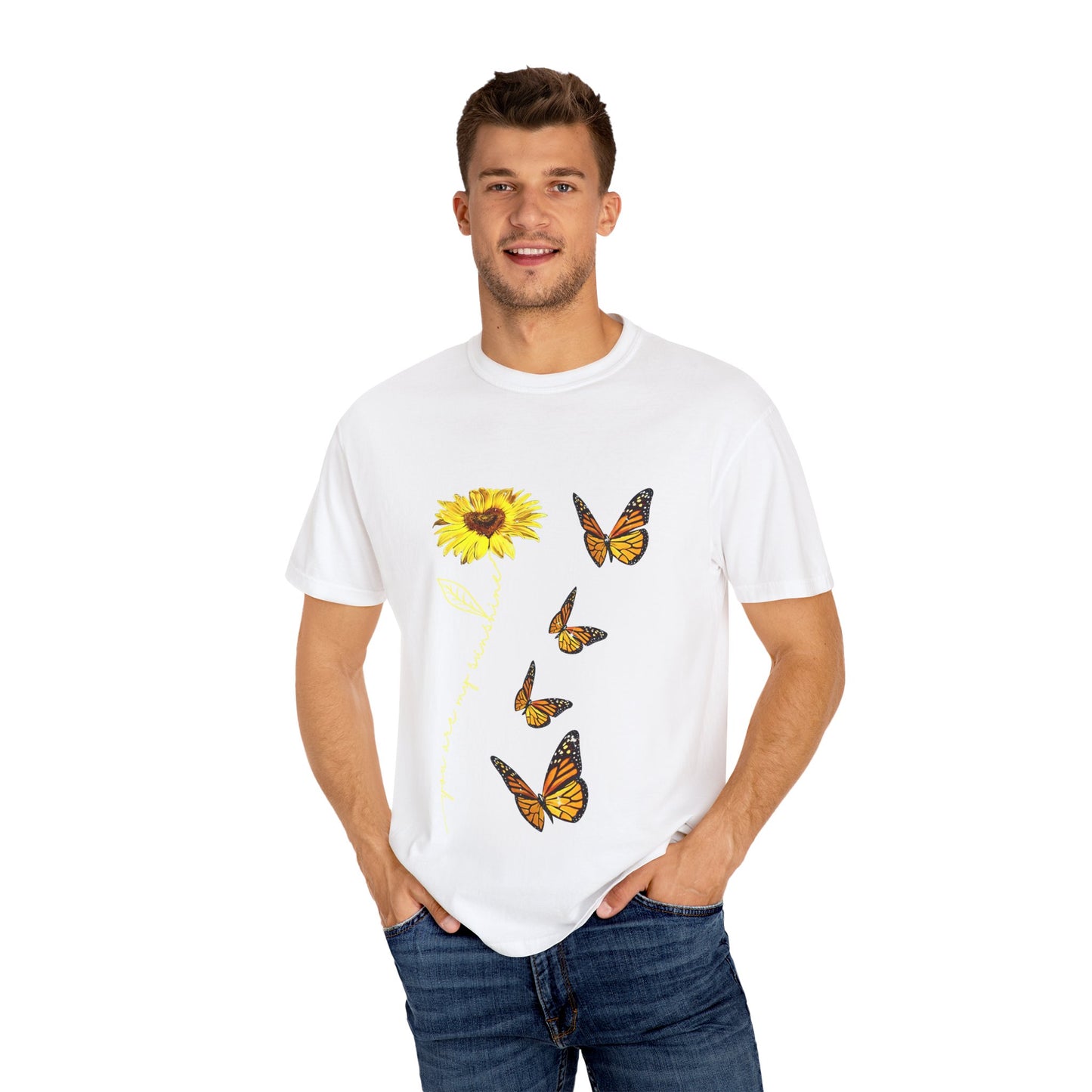 Sunflower and butterflies Tee