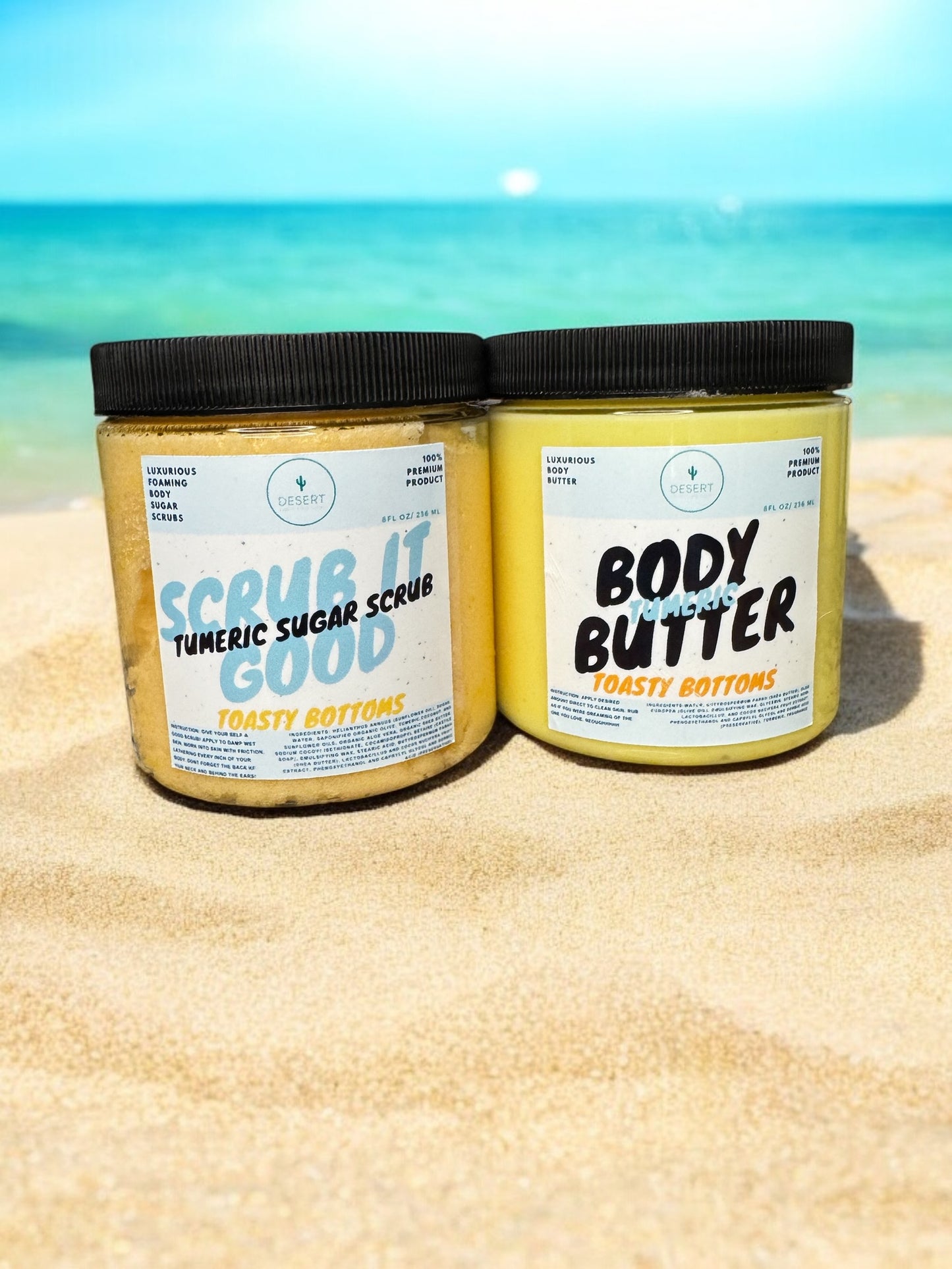 8oz Turmeric Body Scrub & Butter Bundle