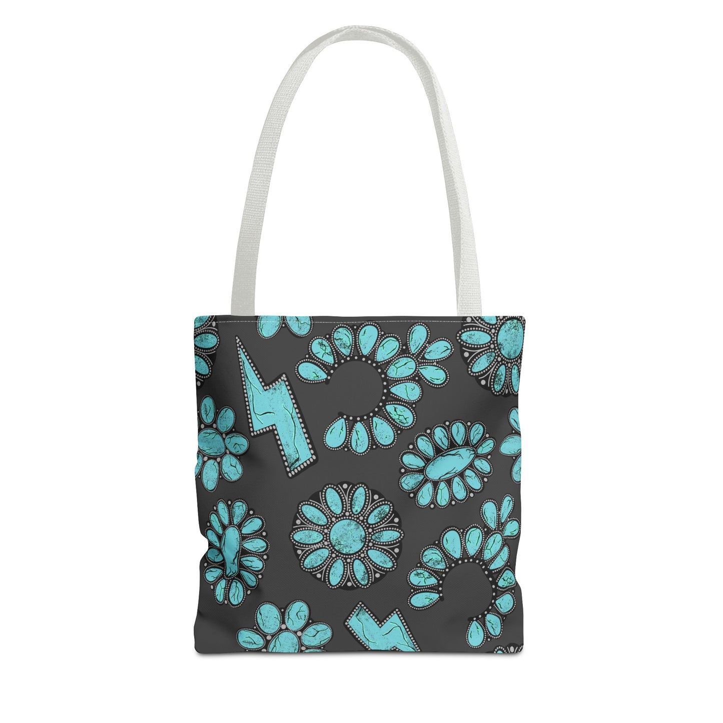 Turquoise Junkie Tote Bag