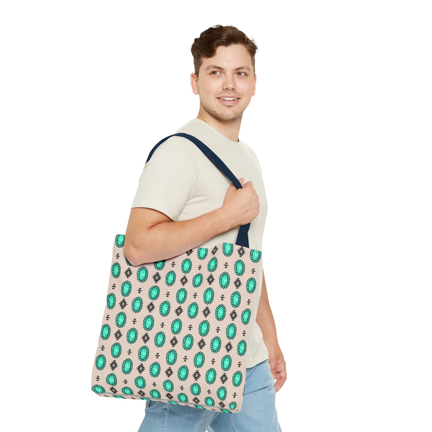 Turquoise Me Down Tote Bag