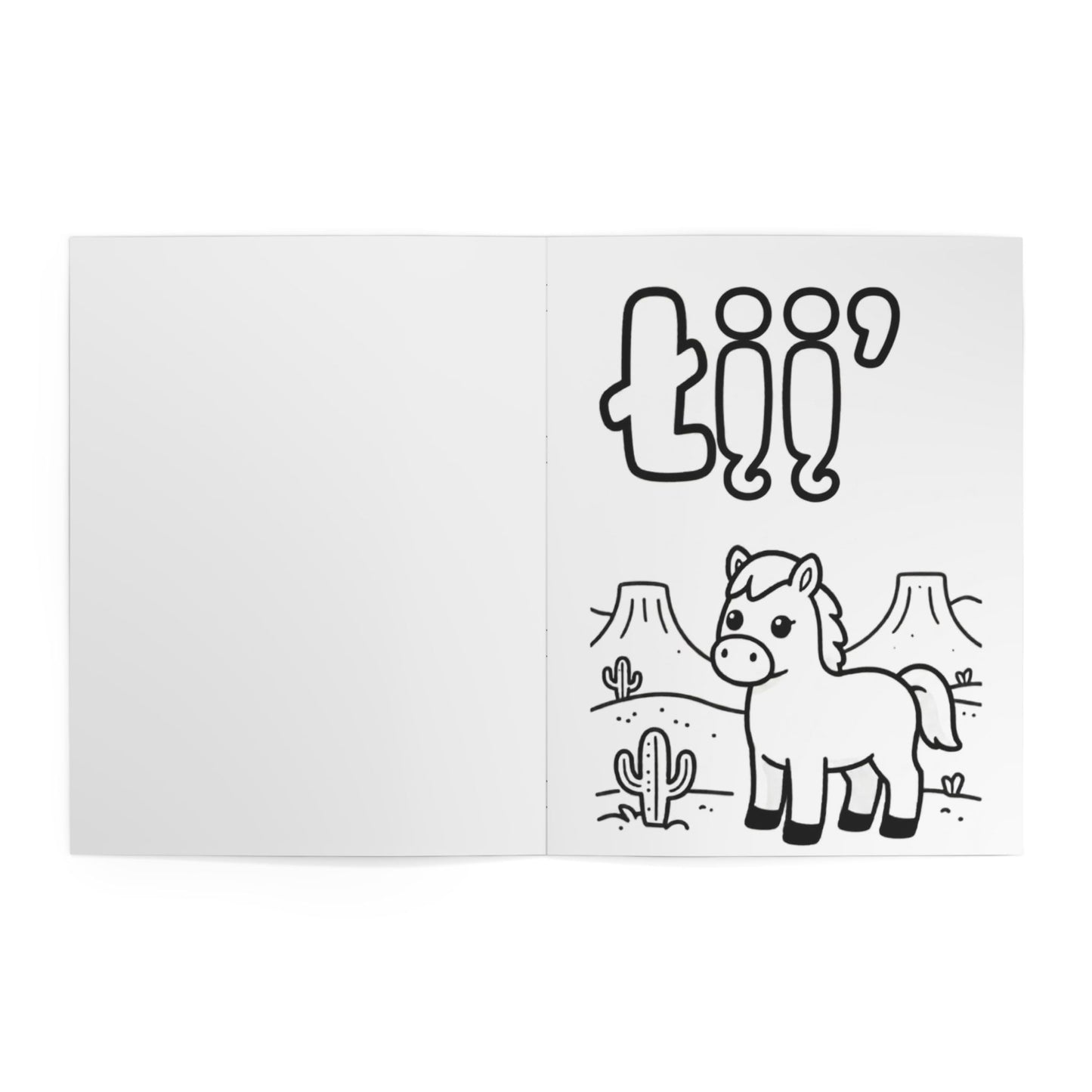 Animals Coloring Book — Diné (Navajo) Language Volume 1