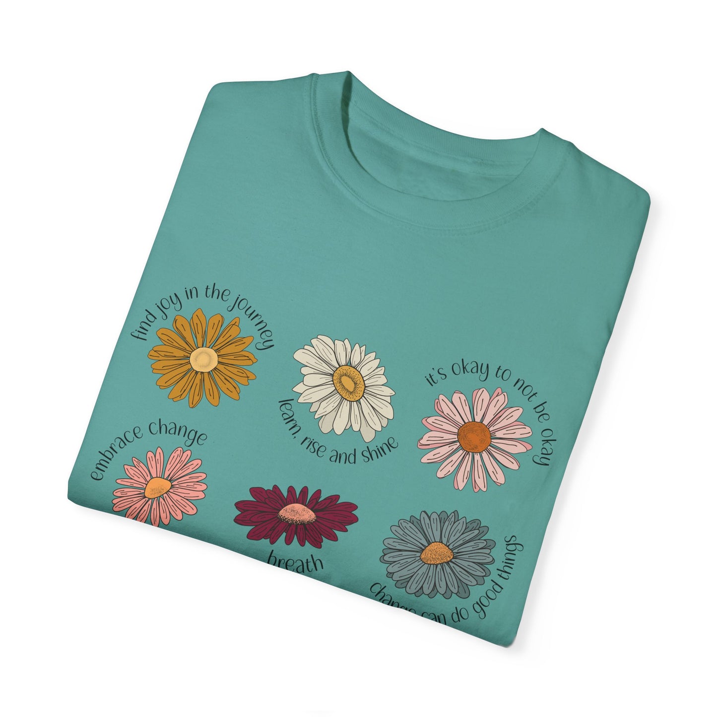 Unisex Garment-Dyed T-shirt DCG Flower