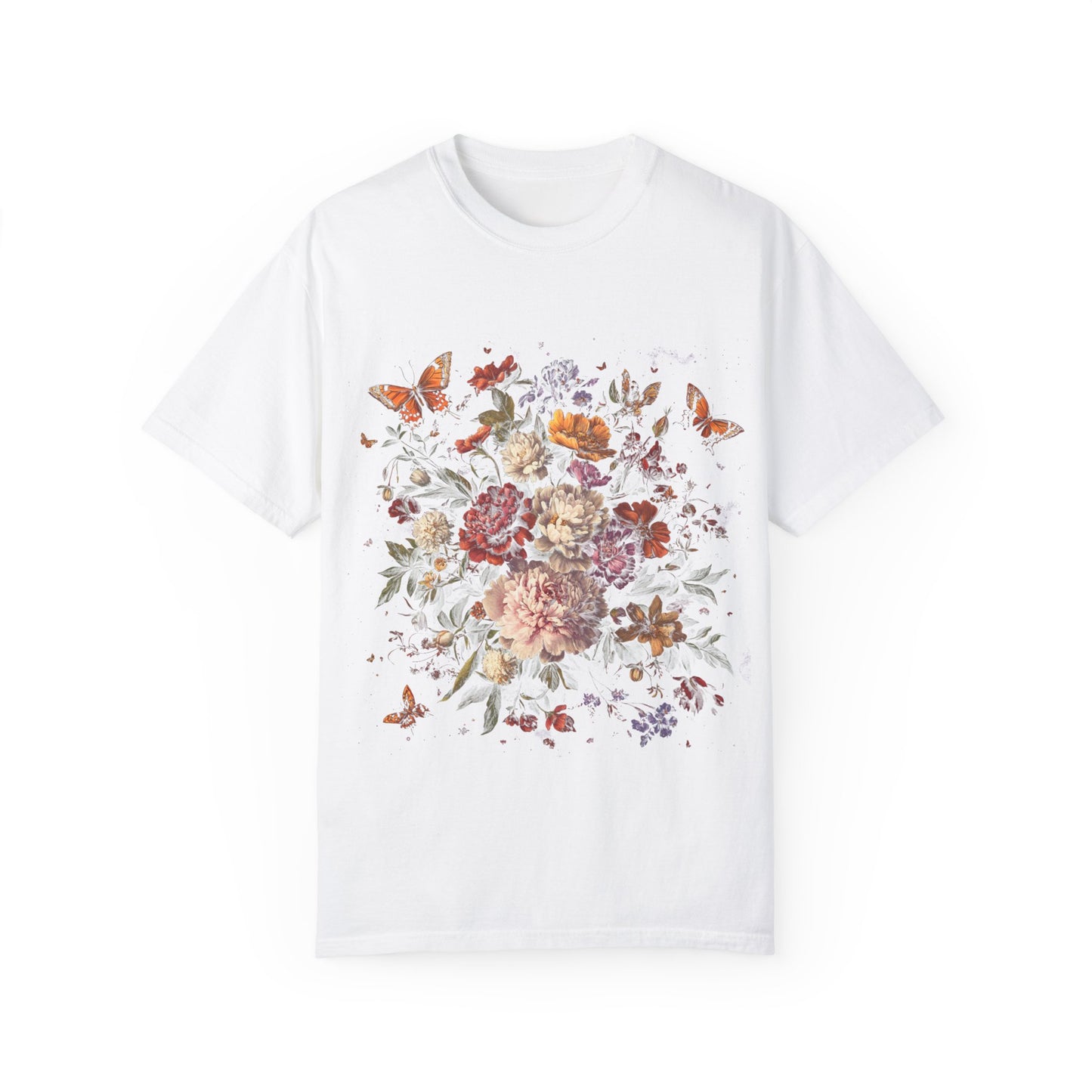 Butterfly and flower tee