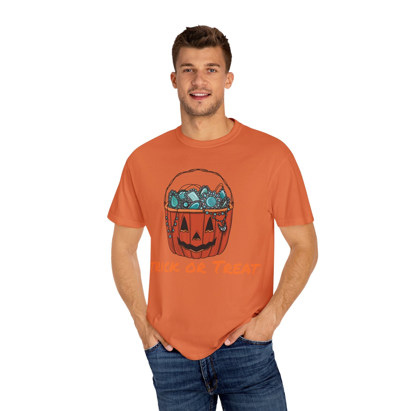 Unisex Garment-Dyed T-shirt Pumpkin