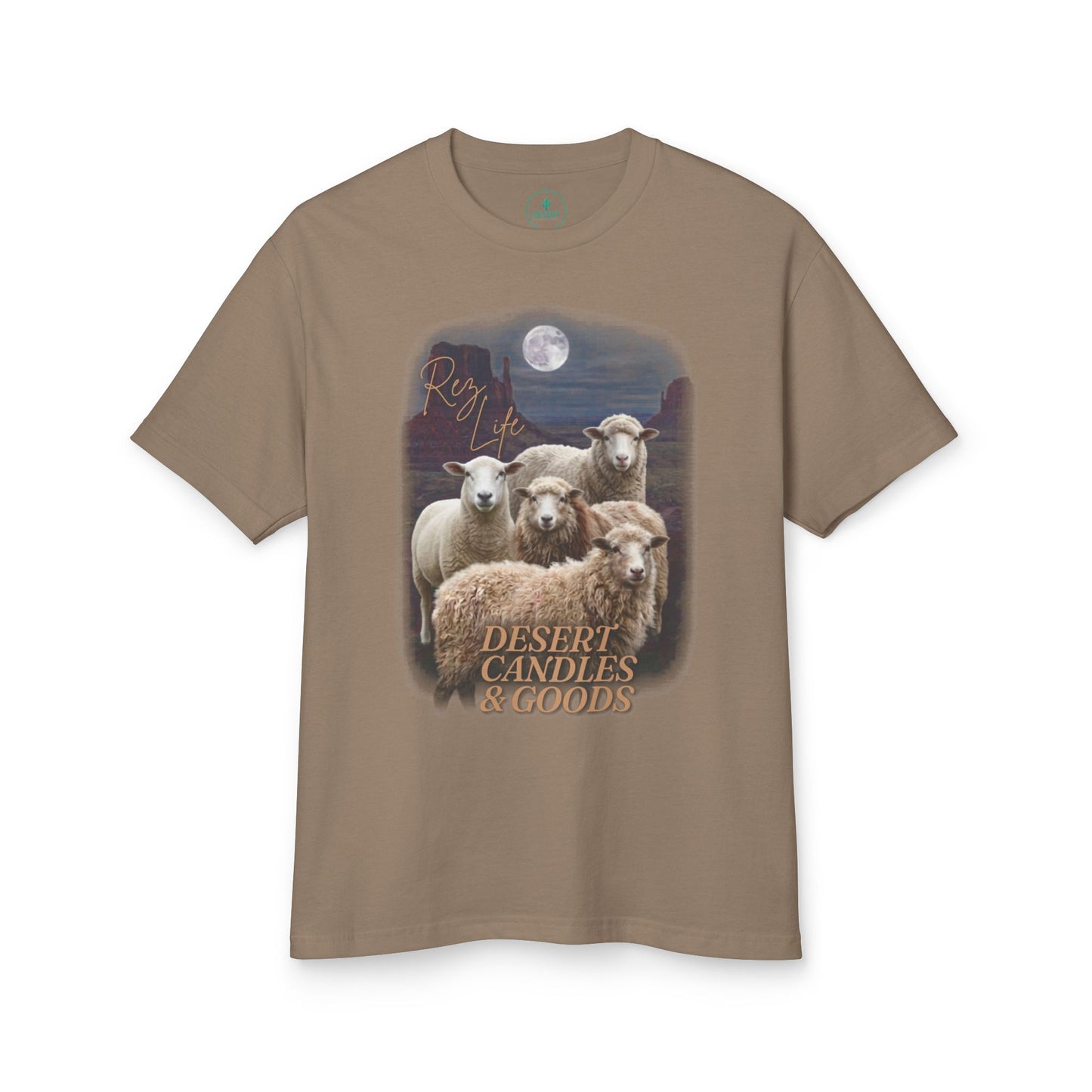 Rez Life Sheep Graphic Tee — Desert Candles & Goods Vintage Farm Scene