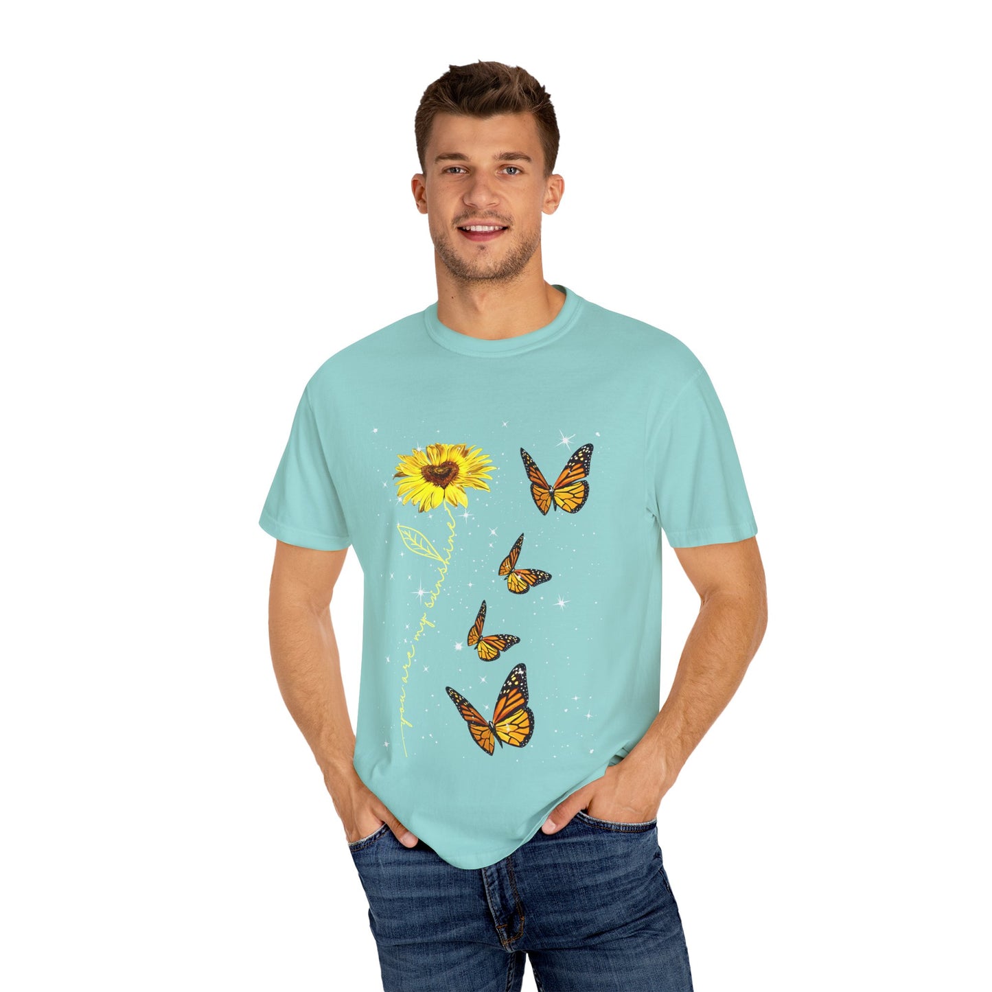 Sunflower and butterflies Tee