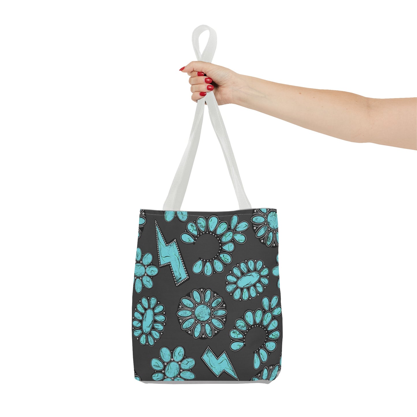 Turquoise Junkie Tote Bag