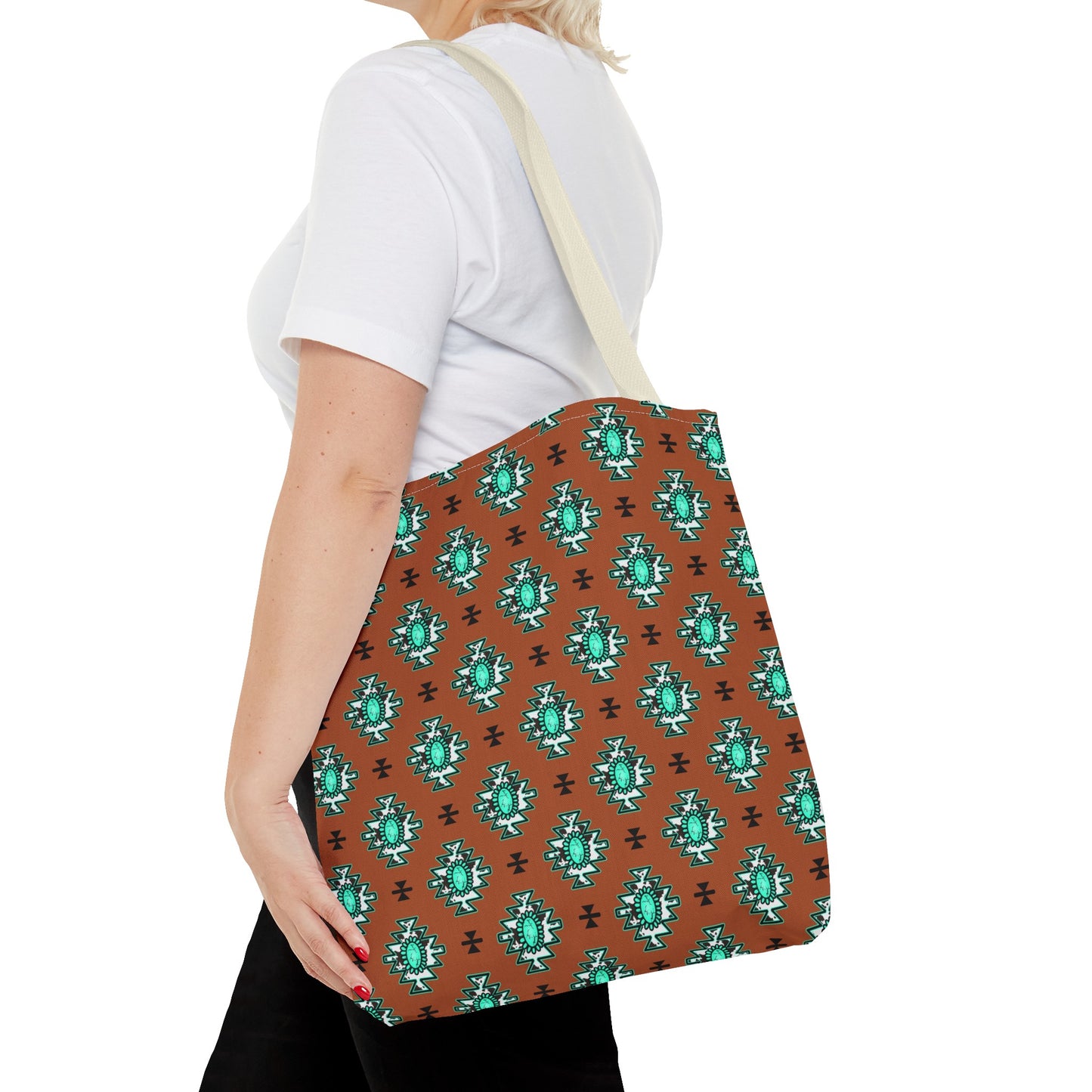 Brownie Turquoise Love Tote Bag