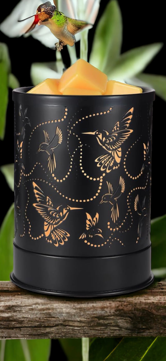 Color changing Hummingbird Flock Wax Warmer + 2 Wax Tins