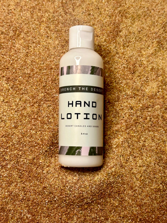 3.4oz Organic Drench The Desert Hand lotion