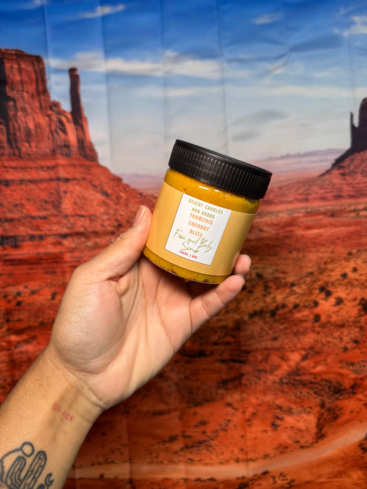 Face and Body Turmeric Sugar Walnut Scrub 8oz