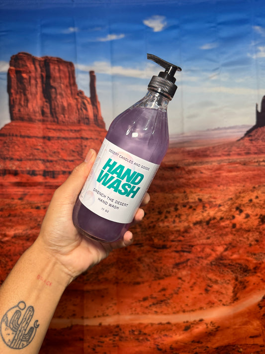 Hand Wash Glass Bottle 17oz