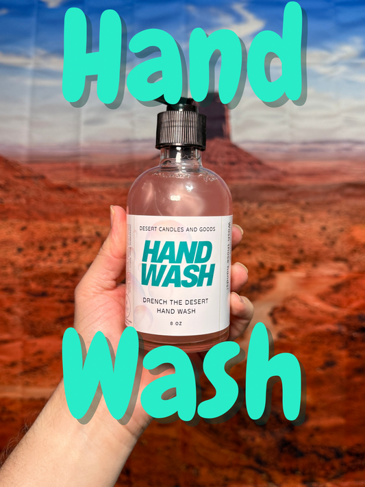Hand Wash Glass Bottle 8oz