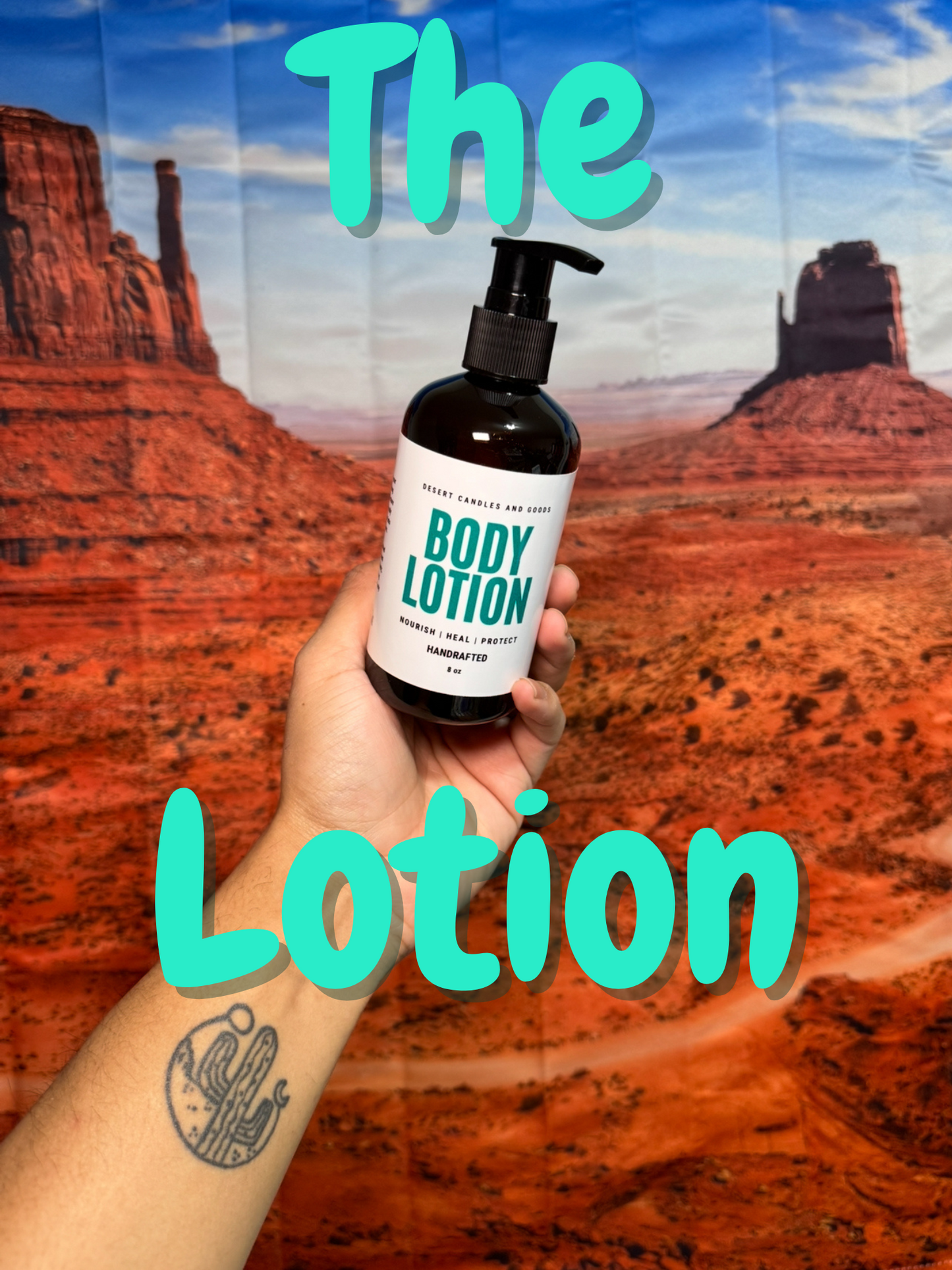 8oz Organic Drench The Desert Lotion-Super Hydration