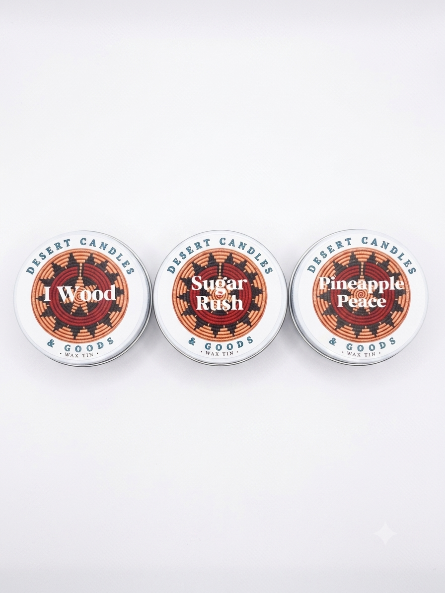 Wax Tin - Scented Candle Tin for Freshening Aroma